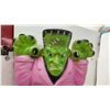 Image 5 : Grand Venture Plastics Frankenstein's Monster "Pink Jacket Frankie" Halloween Blow Mold, 35” Tall