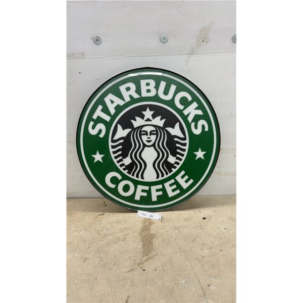 Starbucks Coffee Logo Sign, 24” Diameter