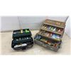 Image 1 : Flambeau and Plano Tackle Boxes with Rapala Scatter Rap Crankbait, Lures, Bobbers, Hooks
