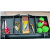 Image 3 : Flambeau and Plano Tackle Boxes with Rapala Scatter Rap Crankbait, Lures, Bobbers, Hooks