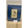 Image 1 : Framed Clemence Wescoupe Indigenous Art Print, Stylized Bird Figure, 17 × 14”