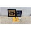 Image 1 : Coffee-Themed Framed Wall Art, "Espresso Your Mind" Sign and Betty Boop Motorcycle Wood Carved