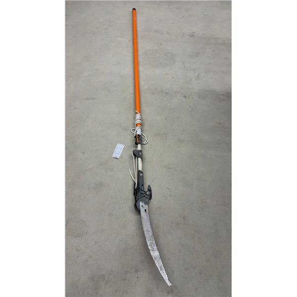 Corona TP 6850 Telescopic Tree Pruner Pole Saw with Hooked Pruner Head and Curved Saw Blade