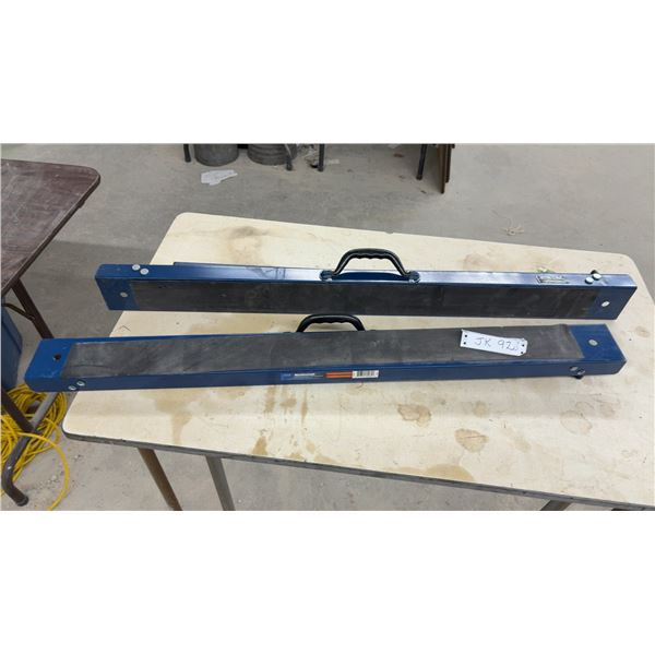 Pair of Mastercraft Metal Folding Sawhorses, 30 3/4” x 39”, 300 lb Capacity