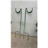 Image 1 : Pair of Green Metal Ground Stake Hose Holders