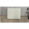 Image 1 : White Plastic Folding Table with Steel Frame, 72 × 29”