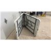 Image 4 : White Plastic Folding Table with Steel Frame, 72 × 29”