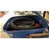 Image 8 : Tote Full of Drywall and Taping Tools: Stanley Panel Carry (2), Trowels, Mud Pans, Sanding Blocks