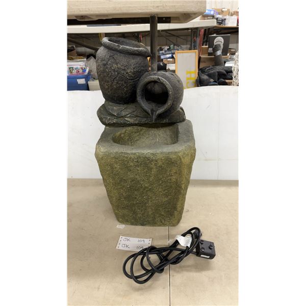 SeaSunStar Submersible Fountain Pump MZ20250DA and Stone-Look Water Feature