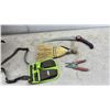 Image 6 : Garden Tool Lot With Bucket Organizer, Shears, Pruners, Saw, Hand Rake