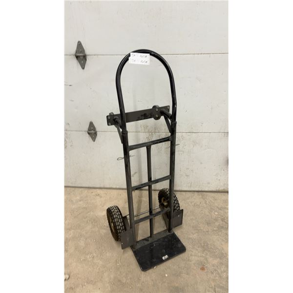 Heavy-Duty Hand Truck with Pneumatic Tires and Swivel Casters