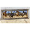 Image 2 : Set of 3 Rustic Framed Rodeo Prints, Bull Riding, Barrel Racing, and Calf Roping Scenes, Largest