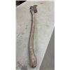 Image 5 : Vintage Hand Tool Lot: Double-Bit Felling Axe, Hatchet, Pickaxe, and Brush Hook