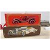Image 7 : Vintage Avon Collectible Bottles Including Silver Duesenberg, Firefighter 1910, and Trolley Car