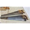 Image 2 : Vintage Hand Saw Collection Including Disston, Backsaw, and "Visitors Welcome" Novelty Saw