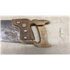 Image 9 : Vintage Hand Saw Collection Including Disston, Backsaw, and "Visitors Welcome" Novelty Saw