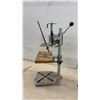 Image 2 : Vintage Electric Drill, Drill Press Stand, and Hand-Crank Brace Drill