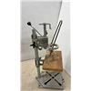 Image 3 : Vintage Electric Drill, Drill Press Stand, and Hand-Crank Brace Drill