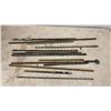 Image 12 : Vintage Wooden Carpenters Toolbox With Auger Bits, Chisels, Gouges, Brace Drill, Hand Saw