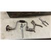 Image 8 : Vintage Wooden Carpenters Toolbox With Auger Bits, Chisels, Gouges, Brace Drill, Hand Saw