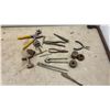 Image 4 : Assortment of Vintage Tools Including Pipe Wrenches, Tin Snips, Spanners, Pliers, Shovel