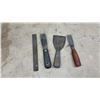 Image 9 : Vintage Stanley Bailey Bench Plane, Transitional Plane, Brace Drill, Chisels, Files