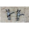 Image 5 : Set of Four Antique Cast Iron Clawfoot Tub Feet and Seven Assorted Vintage Metal Spigots