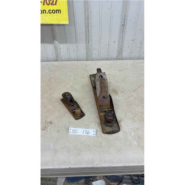 2 Vintage Wood Planes No. 6 and 110