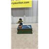 Image 2 : Vintage Cast Iron Mechanical Fishing Bank - Works and Full Tackle