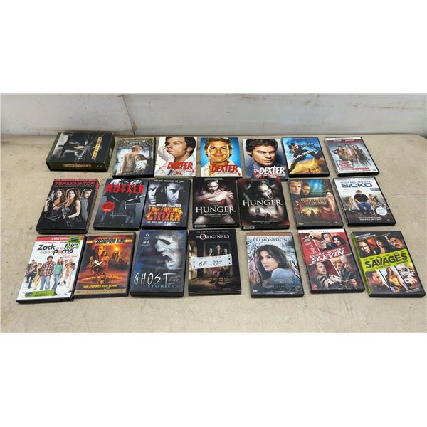 DVDs Including Dexter Seasons 1-3, Carnivale, Battle Royale, Jumper, Sicko