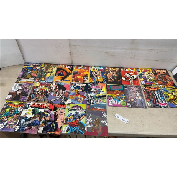 23 Vintage Comic Book Collection Including The Demon, Dr. Fate, The Punisher, Shadowhawk