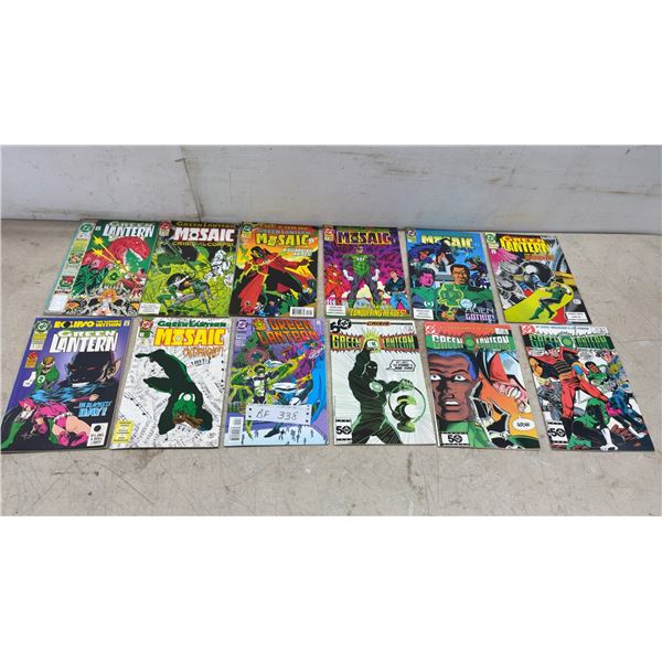 12 Vintage DC Comics Green Lantern and Green Lantern Mosaic Comic Book
