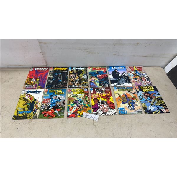 12, DC Comics The Shadow Strikes! and Suicide Squad Comic Books 1989-1991
