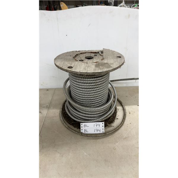 Partial Spool of Flexible Metal Conduit (FMC)