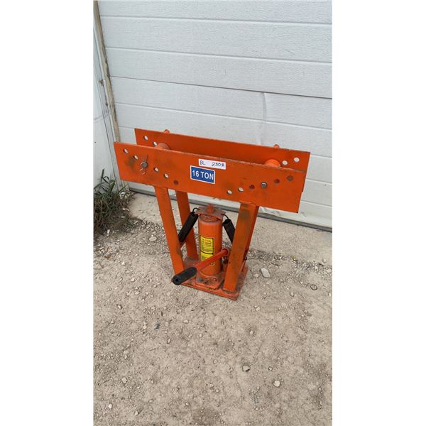 16-Ton Hydraulic Pipe Bender with Operating Instructions