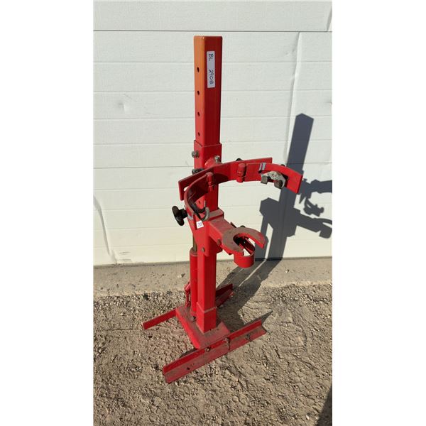 Hydraulic Spring Compressor, Red, BL 2908, Adjustable Height, Foot Pedal Operation
