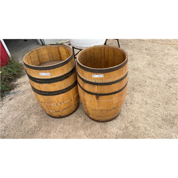 2 Barrel Planters