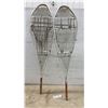 Image 2 : Pair of Beavertail Snowshoes with Metal Frames, 47 × 12”