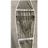Image 4 : Pair of Beavertail Snowshoes with Metal Frames, 47 × 12”