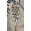Image 6 : Pair of Beavertail Snowshoes with Metal Frames, 47 × 12”