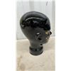 Image 3 : Black Glass Head 11.5” x 6.5”