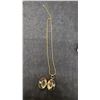 Image 4 : 2 Lockets with Chains, Germany Necklace, Vintage Gold Tone Porcelain Pendant Necklace - 20” Chain