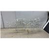 Image 1 : Pair of White Wireframe Light-Up Christmas Reindeer With Mini-Lights, 17 × 24”