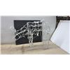 Image 3 : Pair of White Wireframe Light-Up Christmas Reindeer With Mini-Lights, 17 × 24”
