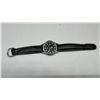 Image 2 : TFX by Bulova Men's Quartz Wristwatch Model XJ 39002, Black Dial, Leather Strap