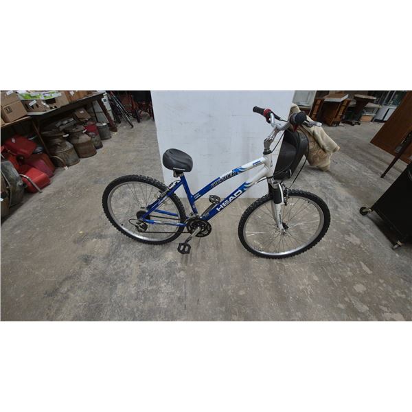 HEAD Crusader 6061 Aluminum 21-Speed Mountain Bike with Front Suspension and Schwinn Seat. 26”