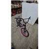 Image 2 : Kids' Single-Speed Bicycle with Purple Frame and Pink Front Rim. 20” monster high