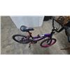 Image 4 : Kids' Single-Speed Bicycle with Purple Frame and Pink Front Rim. 20” monster high