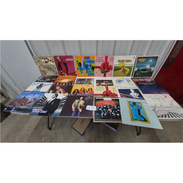 40x Vinyl Records Including Commodores, Tom Petty, Elvis Costello, REO Speedwagon, Townshend