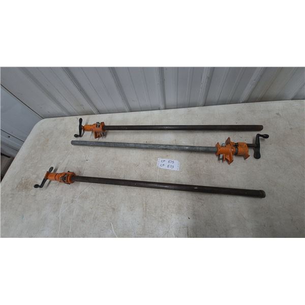 Set of 3 Pony Pipe Clamps
